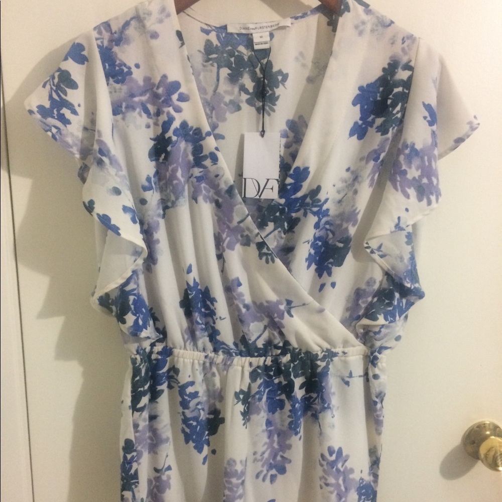 DVF floral one-piece romper NWT